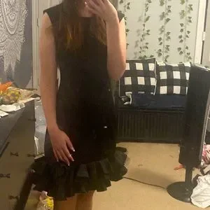 belk Dresses Black Fitted Dress W A Little Poof At The Bottom